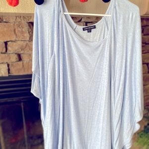 Lane Bryant blue blouse